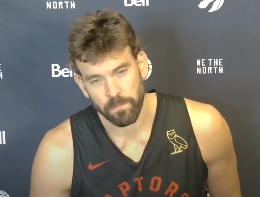 Marc Gasol's face when someone asks him about his weight loss.